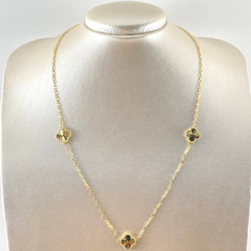 Chain Classic Link Clover 7.2gr / 21.7in / Nac.Esp. 18K Gold
