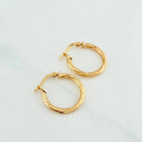 Hoop Earrings Sofi 1.9 g / 3/4 in Yellow Gold 18K