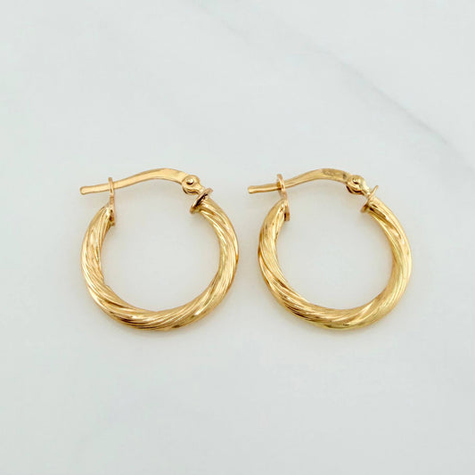 Candongas Sofi 1.85 g / 3/4 in Oro Amarillo 18K