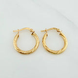 Candongas Sofi 1.75 g / 3/4 in Oro Amarillo 18K