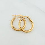 Candongas Sofi 1.85 g / 3/4 in Oro Amarillo 18K
