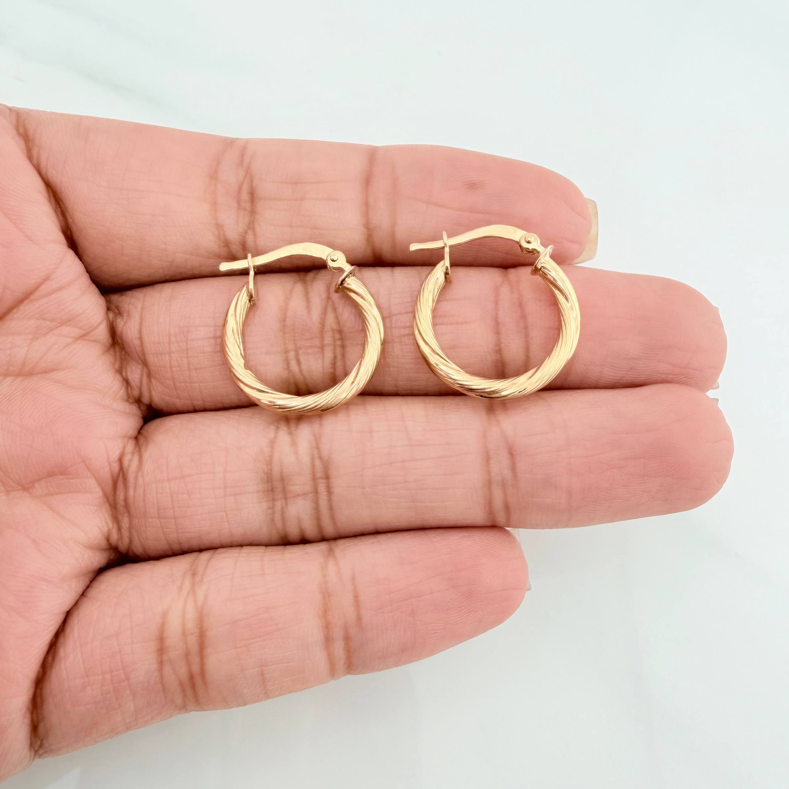 Candongas Sofi 1.85 g / 3/4 in Oro Amarillo 18K