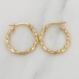 Hoop Earrings Kari 1.35 g / 3/4 in Yellow Gold 18K