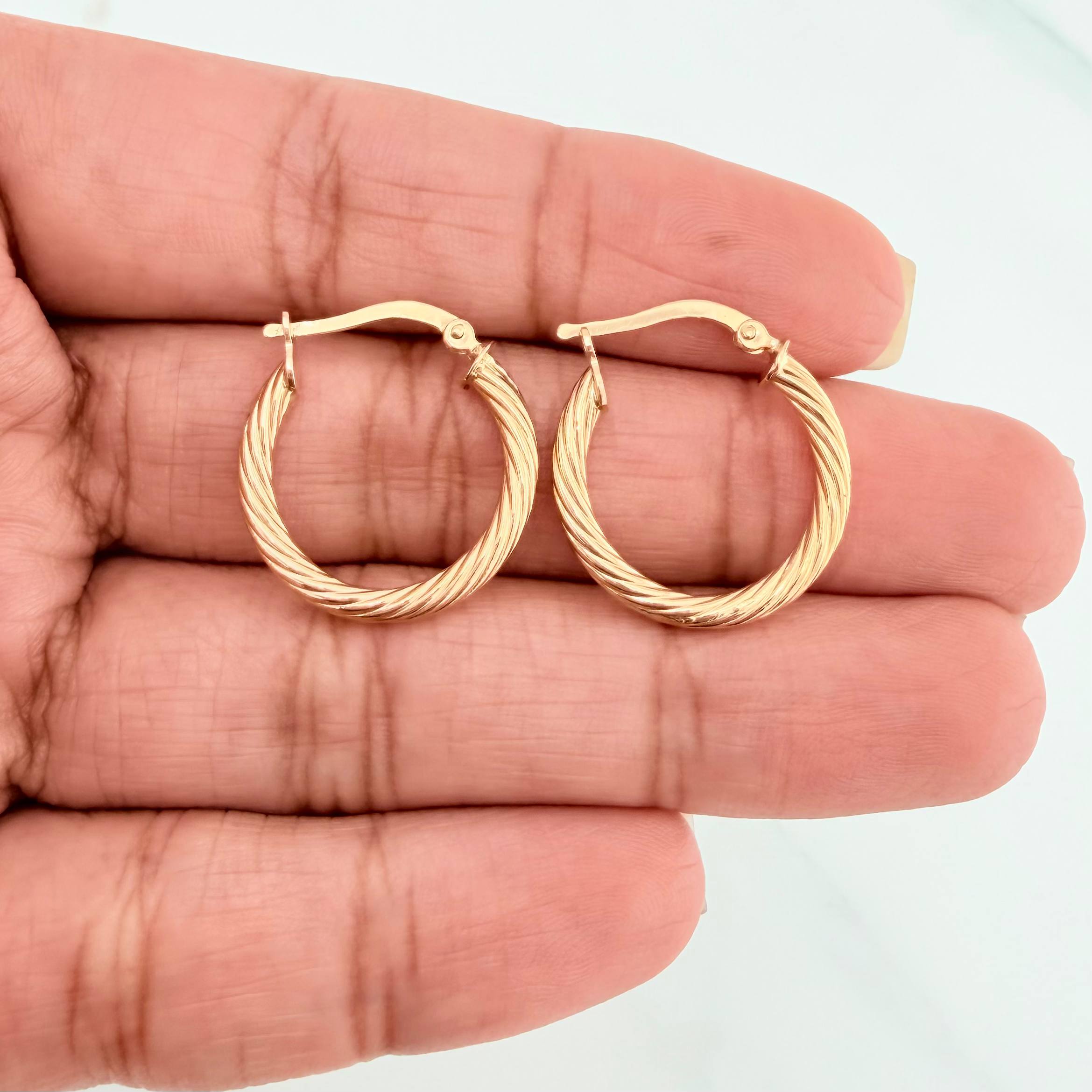 Candongas Sofi 1.95 g / 3/4 in Oro Amarillo 18K