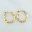 Candongas Kari 1.95 g / 3/4 in Oro Amarillo 18K