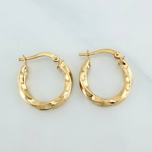 Candongas Kari 2 g / 3/4 in Oro Amarillo 18K