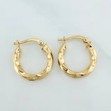 Candongas Kari 2 g / 3/4 in Oro Amarillo 18K