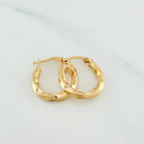 Candongas Kari 2.15 g / 3/4 in Oro Amarillo 18K