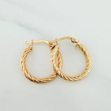 Candongas Mary 2.1 g / 3/4 in Oro Amarillo 18K