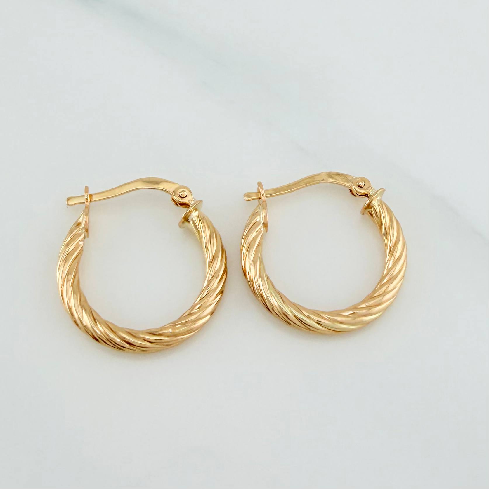 Candongas Mary 2 g / 3/4 in Oro Amarillo 18K