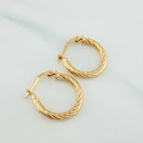 Candongas Mary 2 g / 3/4 in Oro Amarillo 18K