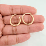 Candongas Mary 2 g / 3/4 in Oro Amarillo 18K