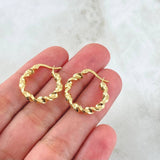 Hoop Earrings Lizy 1.25gr / 1.7cm / Yellow Gold 18K ©