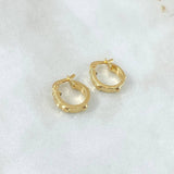 Candongas Tornillo 1.55gr / 1.5cm / Oro Amarillo 18K !