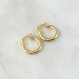 Hoop Earrings Jass 1.2gr / 1.7cm / Yellow Gold 18K ©