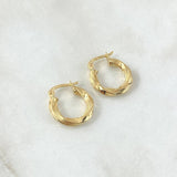 Hoop Earrings Deis 1.35gr / 1.5cm / Yellow Gold 18K *