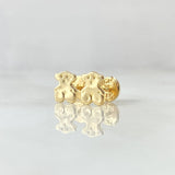 Topos Oso TS 0.6gr / 7mm Oro Amarillo 18K