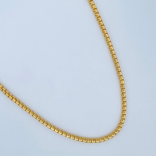 Venetian Type Infinity Chain 16.3gr / 24.4in / +3 18K Gold $