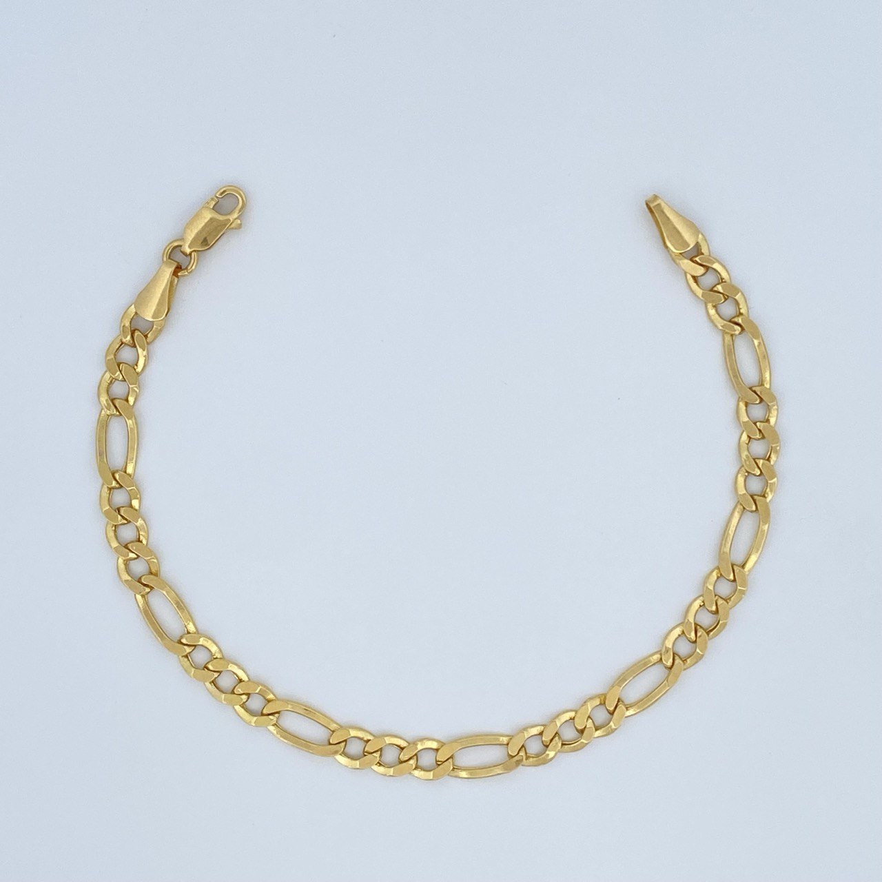 Figaro Bracelet 4.1gr / 7.3in / +1 18K Gold $