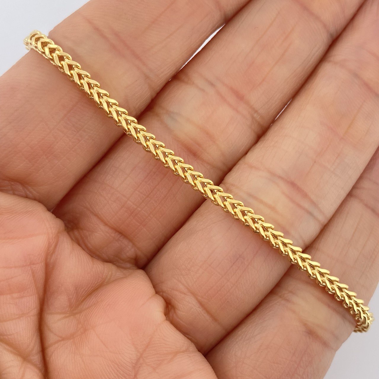 Franco Bracelet 3.15gr / 8.1in / +3 18K Gold $