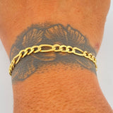 Figaro Bracelet 4.1gr / 7.3in / +1 18K Gold $