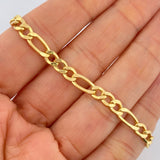 Figaro Bracelet 4.1gr / 7.3in / +1 18K Gold $