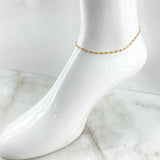 Tobillera GC 2.7gr / 25cm / 3.4mm Oro Amarillo 18K ©