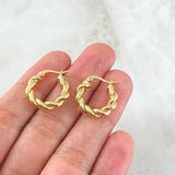 Hoop Earrings Angi 1.95gr / 2cm / Yellow Gold 18K ©