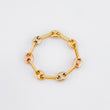 Anillo Gc 0.8gr / T4 1/2 - T4 3/4 / 4mm Tres Oros 18K ©