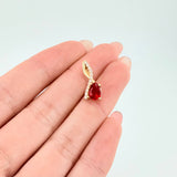Dije Nota Sol Rojo 1.25gr / 3/4 in / Oro Amarillo 18K *
