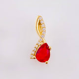 Dije Nota Sol Rojo 1.25gr / 3/4 in / Oro Amarillo 18K *