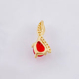 Dije Nota Sol Rojo 1.25gr / 3/4 in / Oro Amarillo 18K *