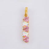 Dije Corazones En ZigZag 1.4gr / 1 in / Oro Amarillo 18K *