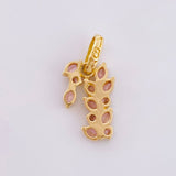 Dije Muerdago Abultado 1.25gr / 3/4 in / Oro Amarillo 18K *