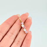Dije Corazones En ZigZag 1.4gr / 1 in / Oro Amarillo 18K *