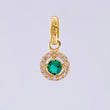 Dense Circular Pendant 0.85gr / 1/2 in / Yellow Gold 18K *