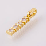 Dije Fila Intersecta 1.2gr / 1 in / Oro Amarillo 18K *