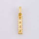 Dije Fila Intersecta 1.2gr / 1 in / Oro Amarillo 18K *
