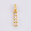Dije Fila Intersecta 1.2gr / 1 in / Oro Amarillo 18K *