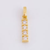 Dije Fila Intersecta 1.2gr / 1 in / Oro Amarillo 18K *