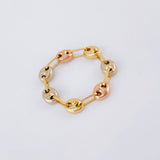 Anillo Gc 0.75gr / T4 1/4 - T4 / 4mm Tres Oros 18K *