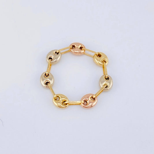 Ring Gc 0.65 g / T4 - 3 3/4 Three Golds 18K