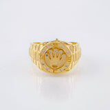 Anillo Correa Corona 7.45gr / T10 1/2 / Oro Amarillo 18K *