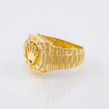 Anillo Correa Corona 7.45gr / T10 1/2 / Oro Amarillo 18K *