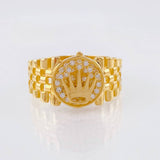 Anillo Correa Corona 5.3gr / T9 1/4 / Oro Amarillo 18K ©