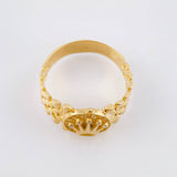 Anillo Correa Corona 5.3gr / T9 1/4 / Oro Amarillo 18K ©