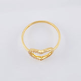 Anillo Corazon Silueta 1.5gr / T8 / Oro Amarillo 18K