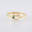 Anillo Mariposa Silueta 1.45gr / T8 / Oro Amarillo 18K