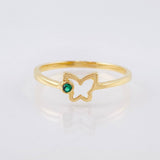 Anillo Mariposa Silueta 1.45gr / T8 / Oro Amarillo 18K