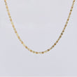 Cadena Escalera Plana Diamantada 2.3 g / 17 3/4 in / 2.2 mm Tres Oros 18K